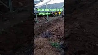 Solar site work is in progress.#SolarEnergy #RenewablePower #CleanEnergy #Sustainability #solarworks