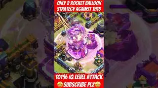 Only 2 Rocket Balloons Strategy against TH15 #gaming #coc #clashofclan