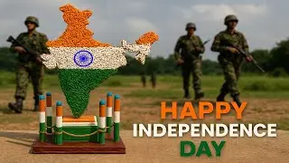 Indian Flag in India Map with Rice | Independence Day Art 🇮🇳 | 15 August Special #youtube
