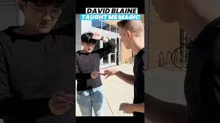 David Blaine Street Magic: Two Card Monte #magic #streetmagic #davidblaine #shorts