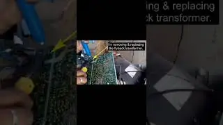 How to repair/restore a Sanyo crt tv that has an ARCING FLYBACK transformer #tvrepair