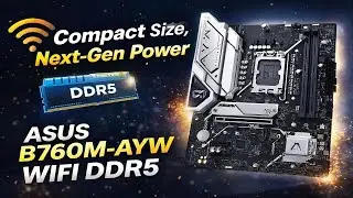 DDR5 + WiFi = Smart PC Build  ASUS B760M AYW...#viral #trending #asus #motherboard