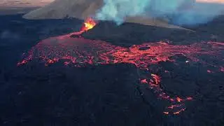 🌋 Volcanic Ambience | Deep Lava Sounds & Earth Rumble | Relax, Focus, Sleep (8 Hours)