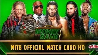 WWE Money In The Bank 2021 💯 Official Match Card | WWE MITB 2021 Match Card HD