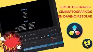 ✍Crea tus Créditos de Cine en Davinci Resolve SUPER FACIL!