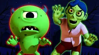 Zombie hatte ein kleines Monster🧟| Halloween-Lieder f&uuml;r Kinder | HooplaKidz Deutsch