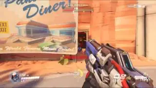 Overwatch let's play  soldier 76 with me  Map route66