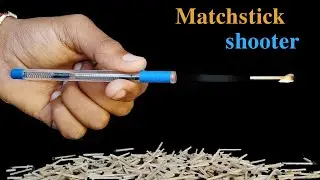 Insane Matchstick thrower 💯💯 | Pen and spring craft🔥🔥 #craft