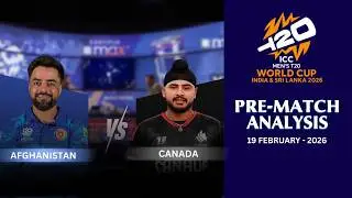 Afghanistan Vs Canada |  ICC Men's T20 World Cup | Pre Match Analysis