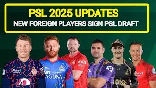 5 new foreign player's sign Psl 10 draft | Big foreign player's sign psl 10 draft| PSL 10 updates