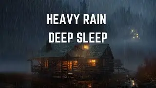 Rain Hitting Cabin Roof | 1 Hours of Pure Relaxation