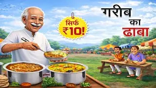 गरीब का ढाबा Only  ₹10 | moral stories | kahani I stories | jaadui kahani I Garib ka dhaba | Cartoon