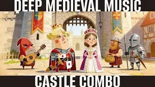Castle Combo Soundtrack 🎵 Upbeat Medieval Folk & Lute Music (60 Minutes)