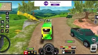 Offroad bus game in mobile!🎮full game play video🚌