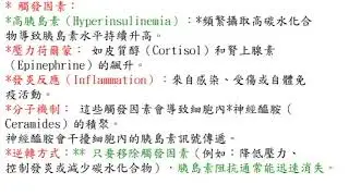 Ben Bikman 博士的《The Metabolic Classroom》第 97 集中，關於「快速」與「慢速」胰島素阻抗（Insulin Resistance）