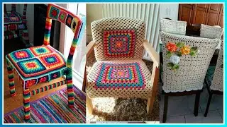 Crochet Sillas decoradas en ganchillo