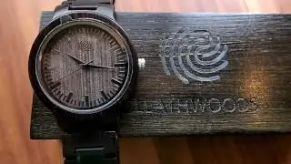 Handcrafted Ebony Wood Watch by Leathwoods