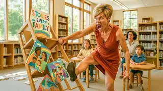 Karen Kicks Library Bookshelf Over &ldquo;Woke Agenda in Children&rsquo;s Books&rdquo; | EntitledPeople Reddit