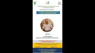Policy Lecture series 6 delivered by  Nick Maddock, Agriculture and Rural development Economist
