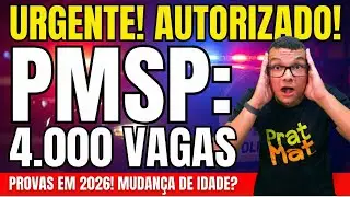 🚨 AUTORIZADO!  CONCURSO SOLDADO PM-SP ter&aacute; 4 MIL VAGAS em 2026! Prepare-se AGORA!
