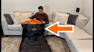 Review and Demo of -10&deg;F 0&deg;F Goose Down Sleeping Bag for Adults,800 Fill Power,Ultralight Wearable 4