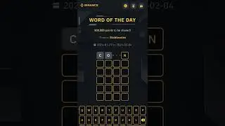New Binance Word of the Day Theme StableCoins 4 letters 29-01-24 #binance