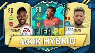 UNBEATABLE 400K HYBRID w/ FLASHBACK PAULINHO SBC! FIFA 20 SQUAD BUILDER