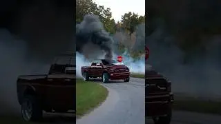 Drifting a Dodge Ram Cummins #diesel #drifting #dodgeram #dieselengine #dieselpower