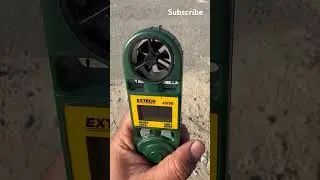 Anemometer used for lifting and rigging activities