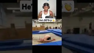 BRO'S SPINE IS GONE!!💀       #backflip #reaction #backflipfails #viral