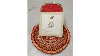 Wedding card decoration | wedding invitation tray | wedding invitation card | DIY | Craft