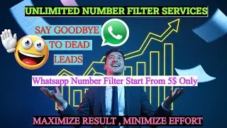 WHATSAPP NUMBER FILTER😎👌🔥 | HOW TO 🎯FILTER PHONE NUMBERS IN EXCEL | BULK WHATSAPP NUMBER FILTER