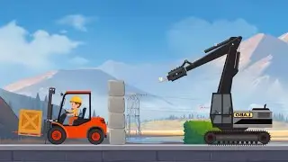 Labo Construction Truck: Hydraulic Excavator Tackling the Toughest Terrain!