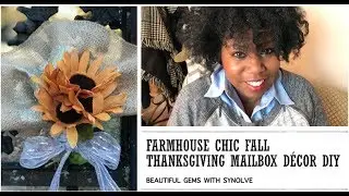 Dollar Tree | Fall Thanksgiving Turkey Inspired Mailbox Decor DIY | November 2017