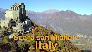 Scara di San Michele (Italy) San Michele monastery (By drone Dji Mavic pro)