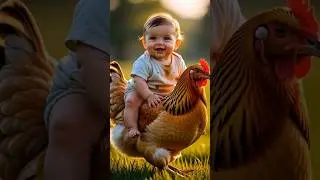 Cute Baby&rsquo;s Funny Chicken Adventure 🐔🥚👶 #chekinadventure