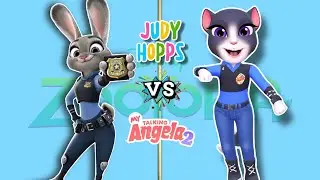 JUDY HOPPS Dress up challenge | My Talking Angela 2 👗🎀 #judyhoppsdressup #judyhoppscosplay