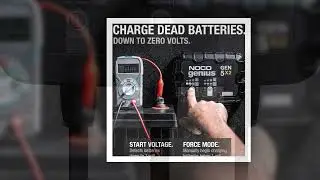 NOCO Genius GEN5X2, 2-Bank, 10A (5A/Bank) Smart Marine Battery Charger