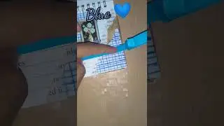 Blue journal/book design #shorts #journal #journey #blue #art #craft @Multi creating🐰 #bluejournal