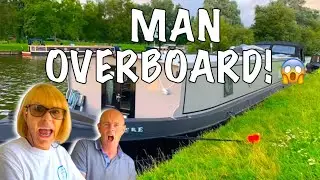 Man Overboard & Glasses Lost in the Thames! What Happened? | Wide Beam Boat life