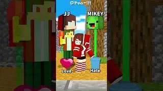 JJ sister Choose JJ or Mikey - MAIZEN Minecraft Animation #shorts