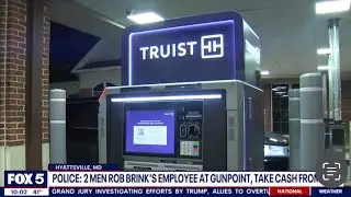 HYATTSVILLE, MARYLAND PUB JAN 10, 2023, 2 MEN ROB BRINK&rsquo;S EMPLOYEE AT GUNPOINT AT HYATTSVILLE BANK!