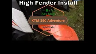 Установка высокого заднего крыла на KTM 390 Adventure