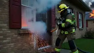 This Heroic man saved a dog from a burning building
