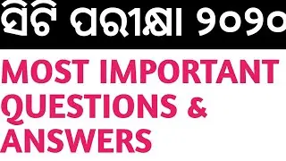 CT EXAM 2020..MOST IMPORTANT QUESTIONS & ANSWERS