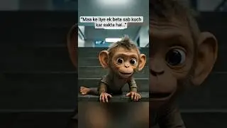 &ldquo;Maa Ki Jaan Ke Liye Bandar Beta Ki Aakhri Koshish 😭🐵&rdquo; #MaaKeLiyeBeta#BandarBetaStory
