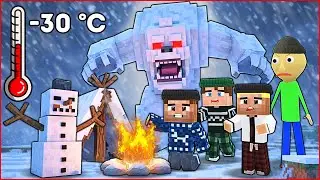 Efekan, Ali ve Baldi ile Korkunç Kış Kampında Ne Oldu? 😱 -Minecraft