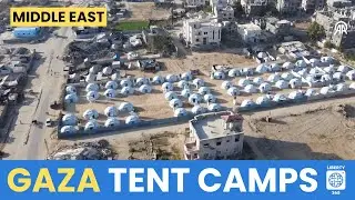 Gaza Crisis EXPOSED: Drone Shows Tent Cities as Israeli Strikes Hit Refugees