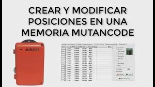 Crear y modificar posiciones memorias Clemsa Mutancode con PC-COPY