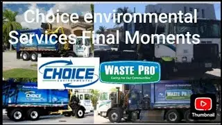 Choice Environmental Service's Classic Garbage Truck Before Being Acquired by Waste Pro